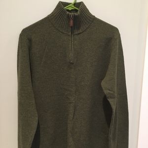 EUC Men's J.Crew Mock Neck Wool Sweater Olive - S